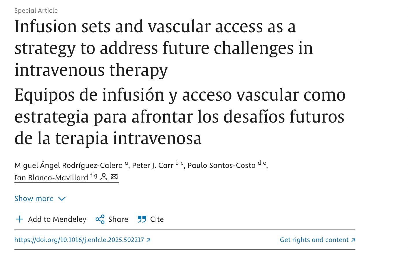 Vascular Access Teams: A Key Strategy for the Future of Intravenous Therapy Vascular Access Teams: A Key Strategy for the Future of Intravenous Therapy